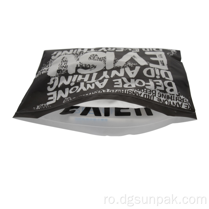 sac de plastic reciclat cu fermoar, pungi de transport pentru îmbrăcăminte